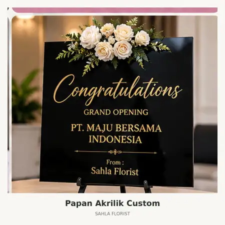 Papan Bunga Akrilik Harapan Raya Pekanbaru